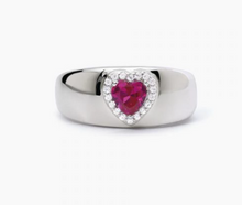 Load image into Gallery viewer, 523273 Mabina heart band ring
