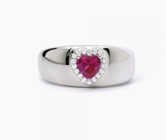 523273 Mabina heart band ring