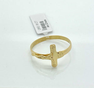 2500 18Kt yellow gold ring with Cross of Christ