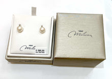 Carica l&#39;immagine nel visualizzatore di Gallery, Orecchini In Oro Bianco Da Donna Miluna con Diamanti 2 Punti Perla 7,5-8mm PER1775
