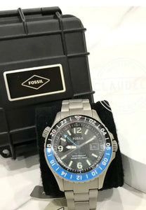 Fossil FB-GMT Curator Titanium Edición limitada de cuarzo LE1100 200M Reloj para hombre