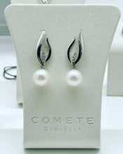 Carica l&#39;immagine nel visualizzatore di Gallery, Orecchini da donna Comete in oro e diamanti con perle coltivate ORP 593
